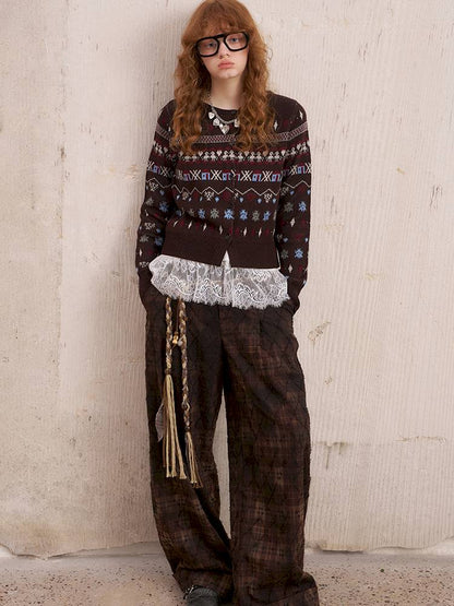 Round Neck Winter Cardigan Coat【s0000014386】