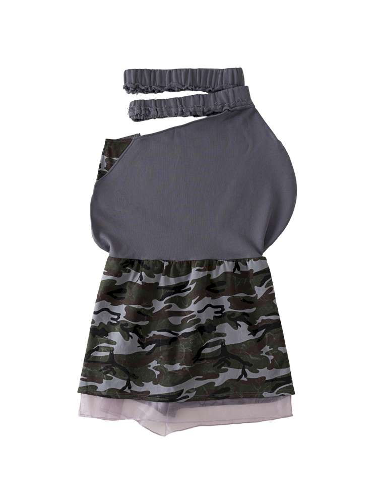 Broken Soldier Camo Spliced Skirt【s0000015141】