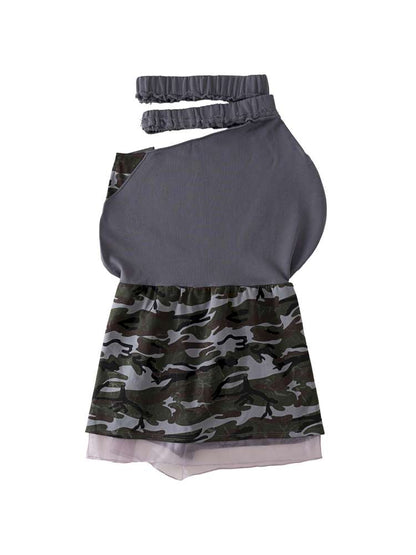 Broken Soldier Camo Spliced Skirt【s0000015141】