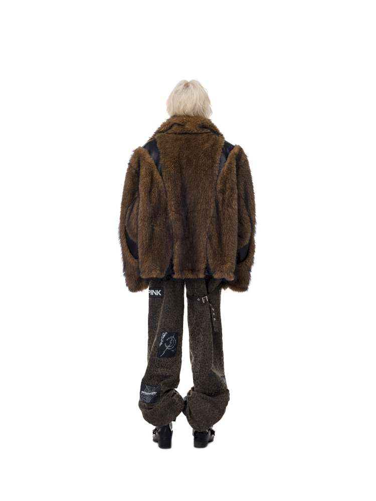 Electric Moon Stitching Fur Jacket【s0000015138】