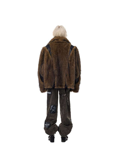 Electric Moon Stitching Fur Jacket【s0000015138】