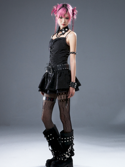 Tie-up Waist Strap Dress【s0000012943】