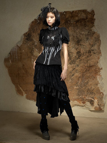 Irregular High Waisted Bandeau Skirt【s0000016929】