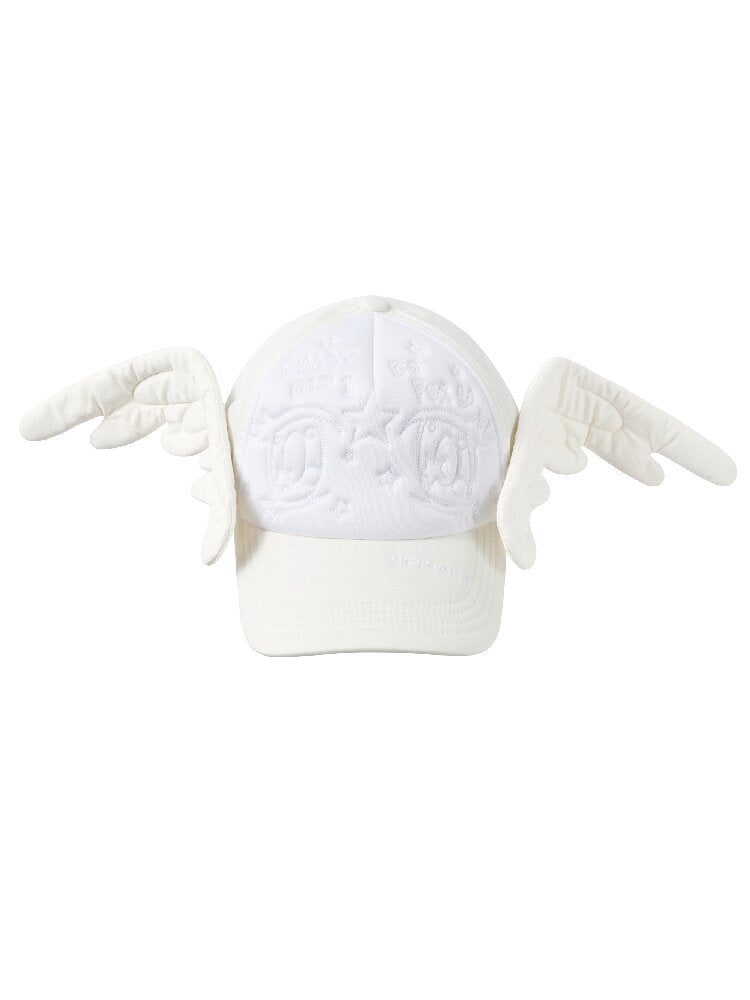 Big Eye Embroidered Angel Cap【s0000017294】