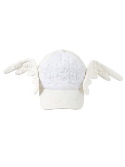 Big Eye Embroidered Angel Cap【s0000017294】