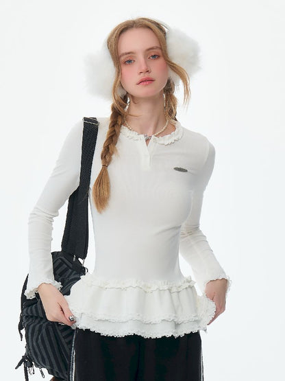 Slim Thin Knitted Bottom Shirt【s0000011490】