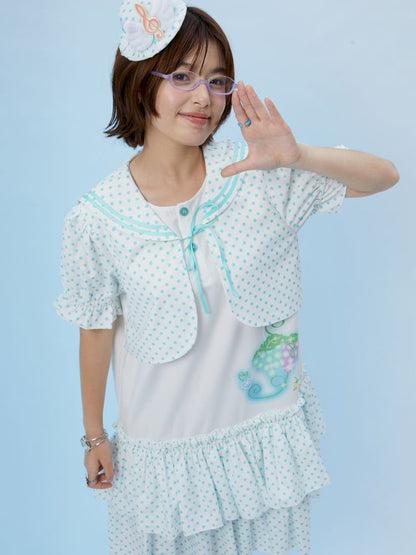 Navy Collar Two-Piece Dress【s0000013161】