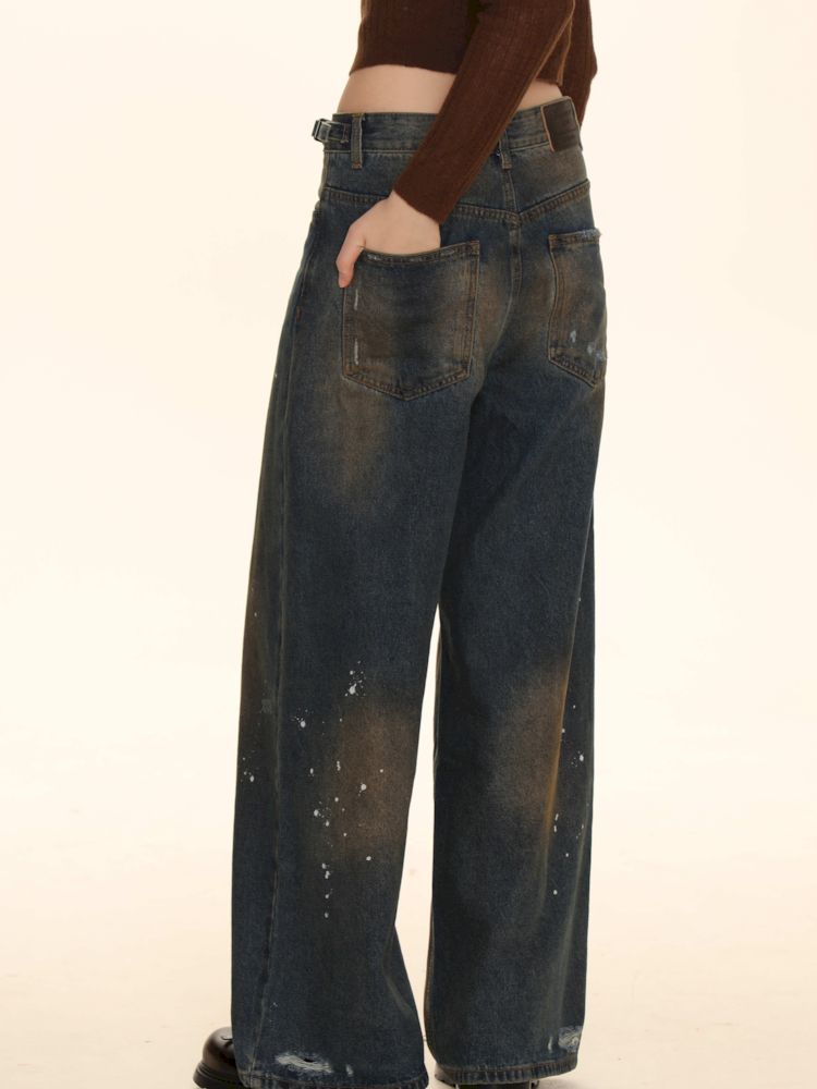 Splash Ink Flip Dot Casual Long Pants【s0000006006】