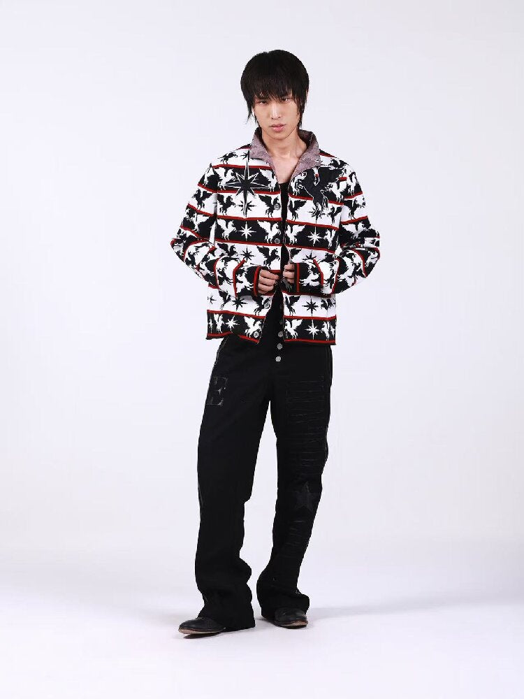 Stand Collar Knitted Cardigan Sweater【s0000018195】