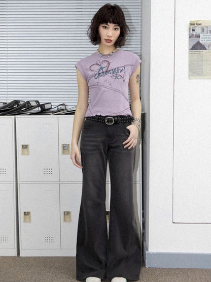 Slim micro flare pants【s0000012275】