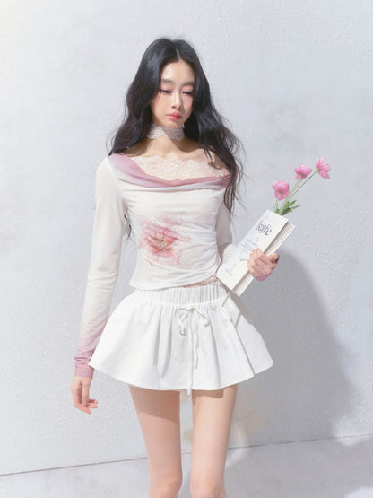 A-line Puffy Half-body Skirt【s0000012153】