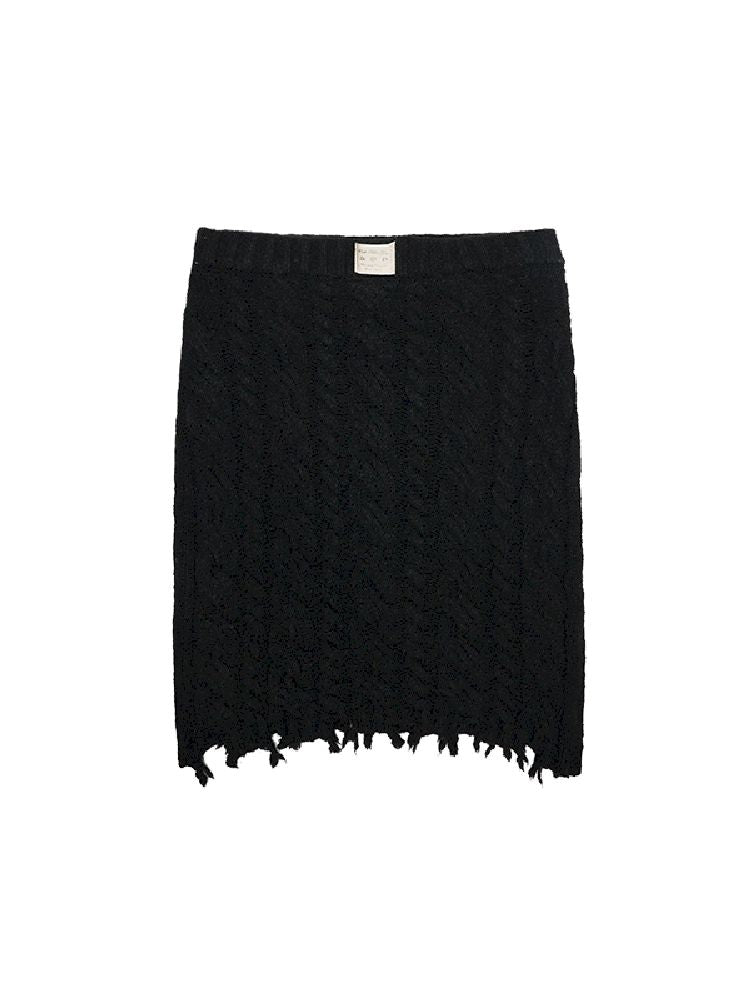 Twisted Flower Knit Cardigan Halter Skirt Set【s0000011570】