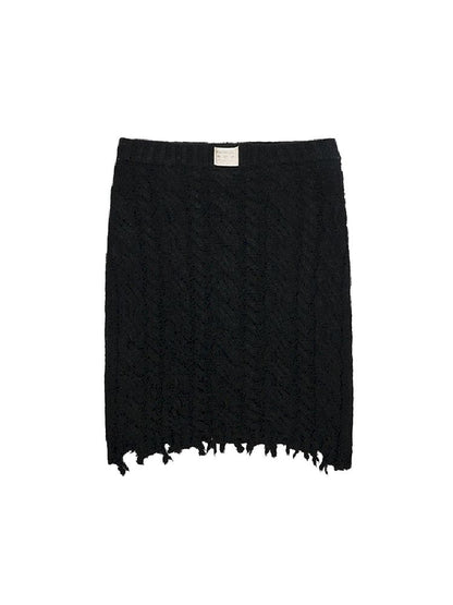 Twisted Flower Knit Cardigan Halter Skirt Set【s0000011570】