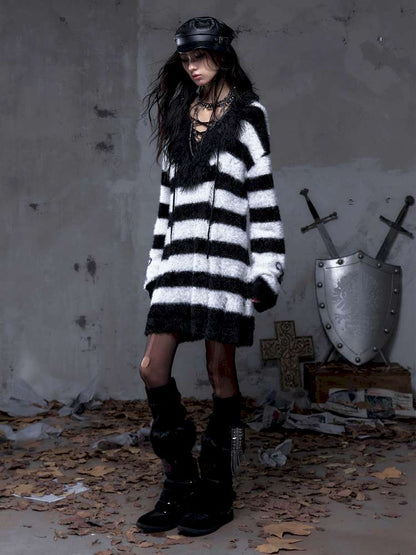 Long-Sleeve Striped Sweater【s0000014474】