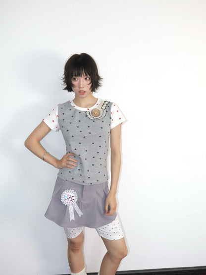 Wooden Pony Star Stretch Short Top【s0000018676】