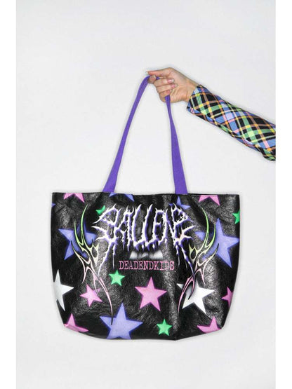 Two-Dimensional Y2K Dupont Paper Tote Bag【s0000014914】