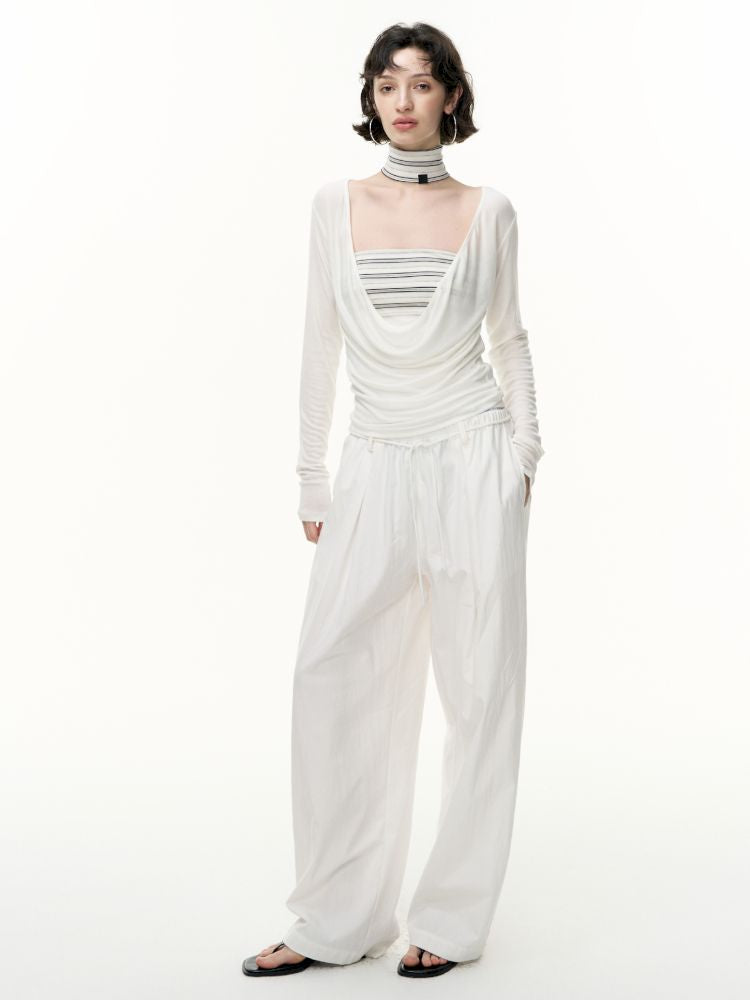 Striped bustier short skirt suit【s0000013740】