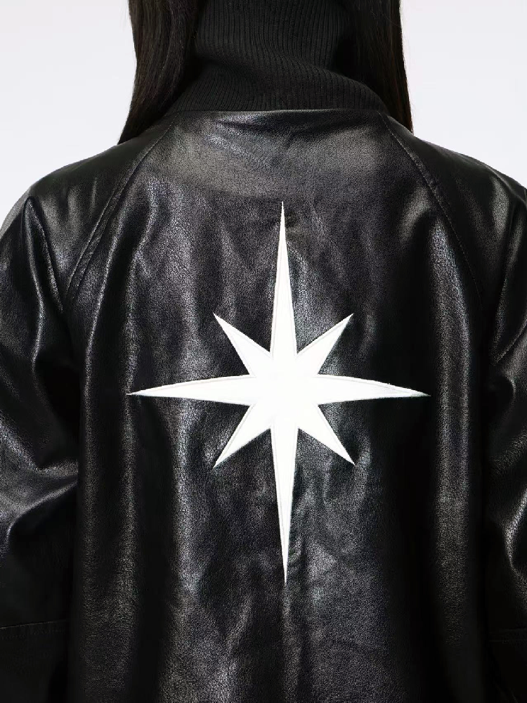 Dark Wind Star Patchwork Zip Jacket【s0000018205】