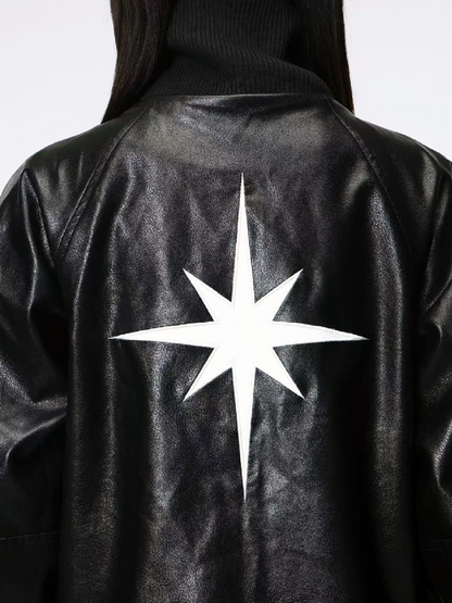 Dark Wind Star Patchwork Zip Jacket【s0000018205】