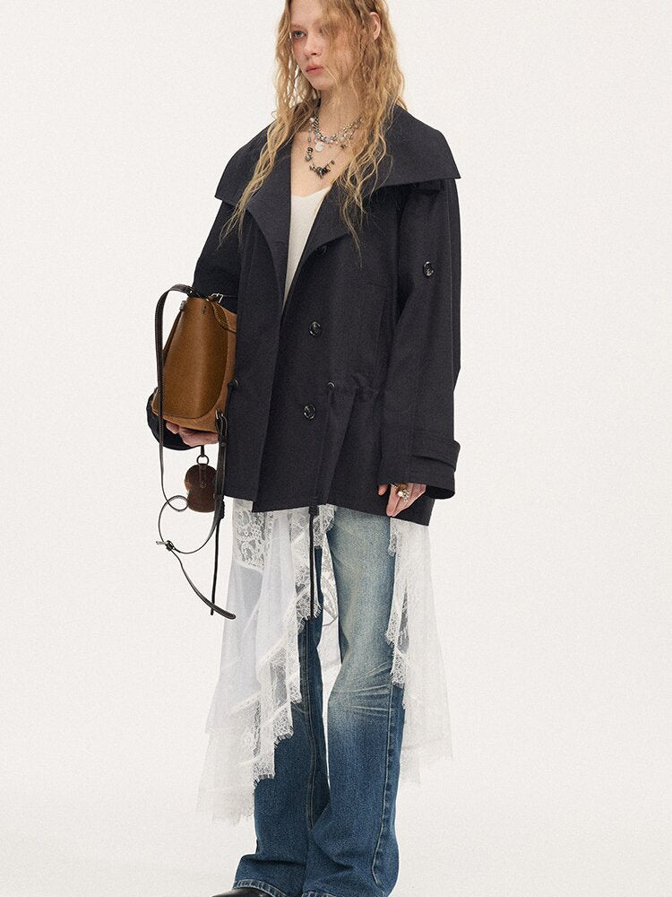Double Drawstring Trench Coat【s0000015902】