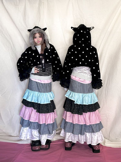 Multi-Layered Irregular Half-Body Skirt【s0000011948】