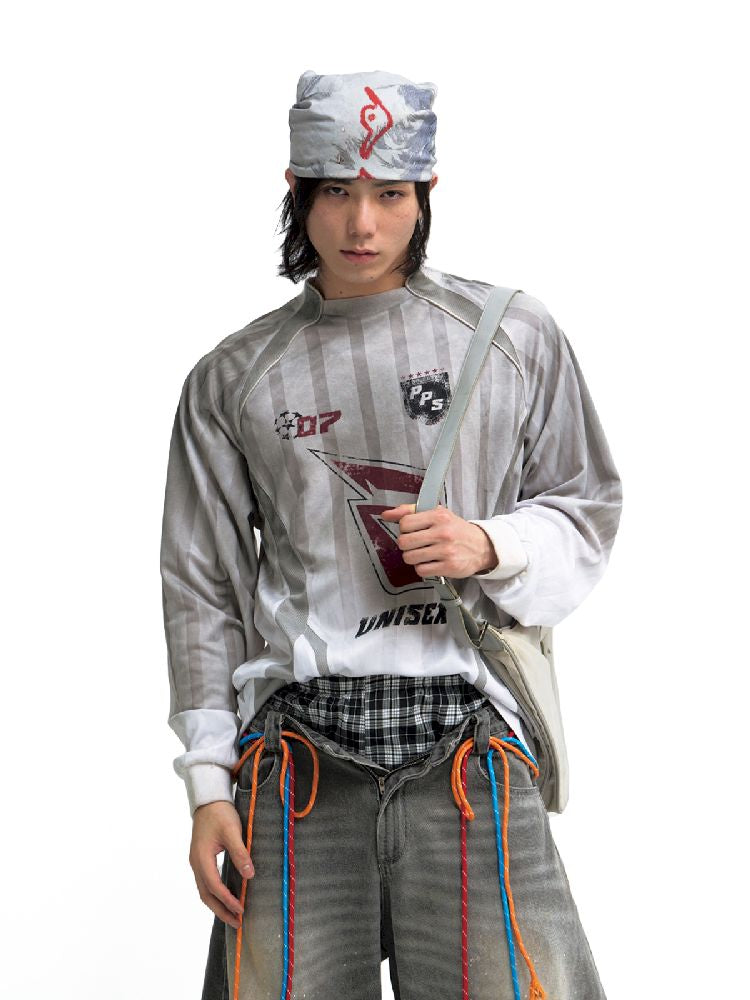 Blokecore Style Long Sleeve Racing T-Shirt【s0000011697】