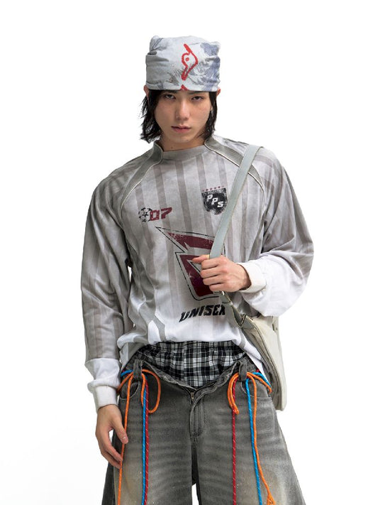 Blokecore Style Long Sleeve Racing T-Shirt【s0000011697】