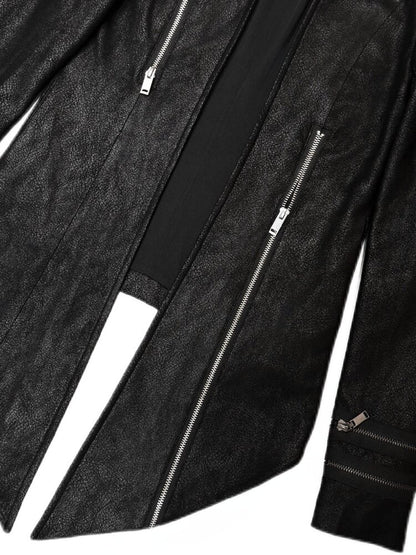 Dark Suede Foil Hooded Cardigan【s0000019099】