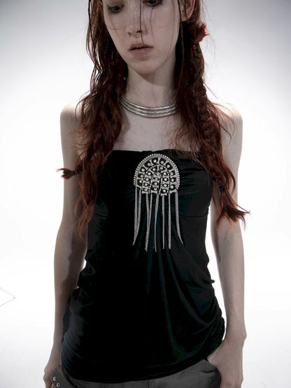 Strapless halter neck two-way vest【s0000012703】