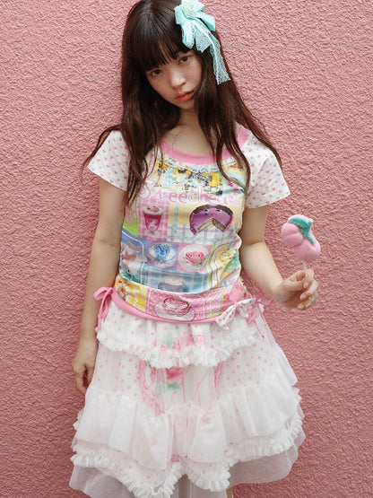 Double-Layer Tulle Short Skirt【s0000017756】