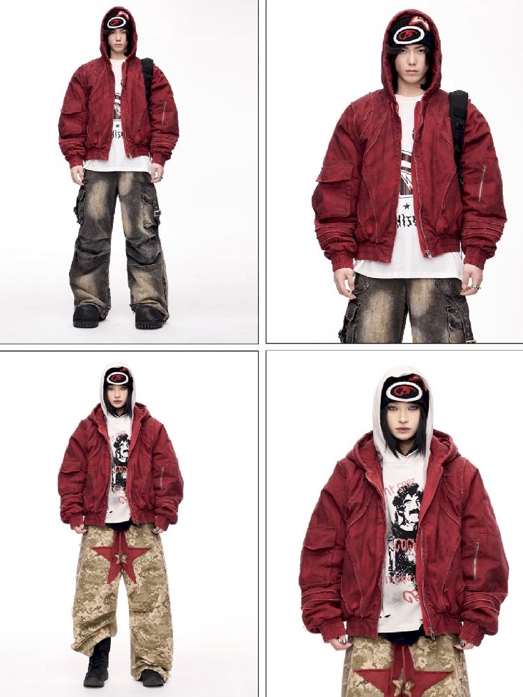 Raw Edge Short Cotton Jacket【s0000011355】