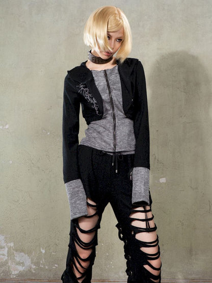 Long Sleeve Patchwork Sweatshirt【s0000009930】