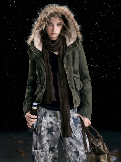 Hooded Short Cotton Jacket【s0000014432】