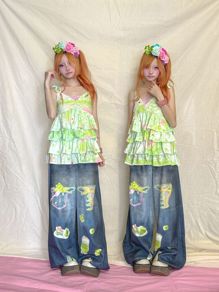 Multi-Layer Cake Lace Camisole【s0000013229】