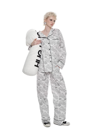 Printed Cotton Homewear Set [S0000010218]