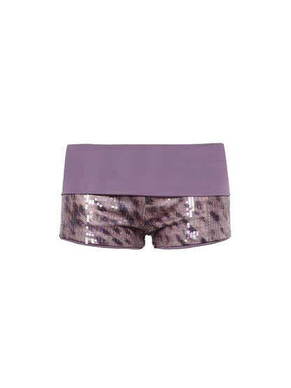 Sequin Leopard Swim Shorts Set【s0000017663】