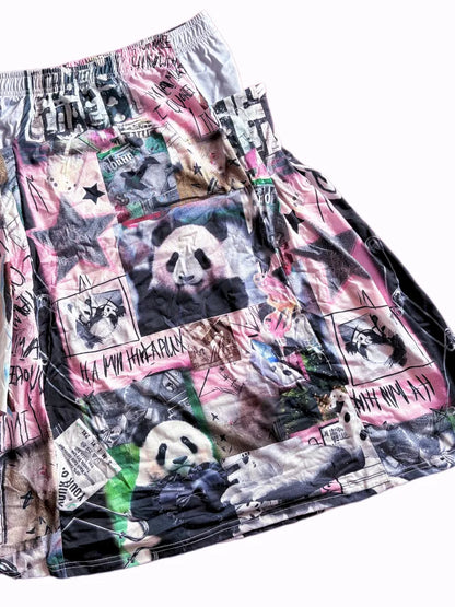 Elastic Waist Cute Print Midi Skirt【s0000013977】