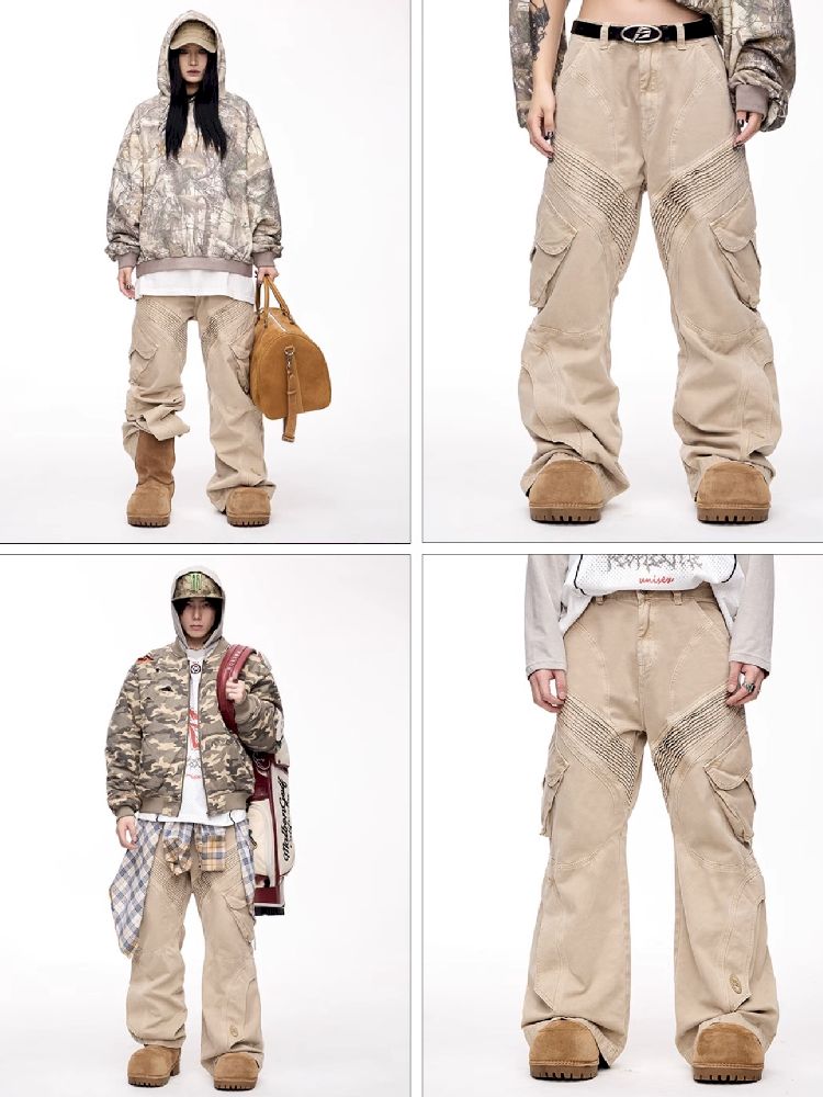 Micro Straight Leg Work Pants【s0000011363】