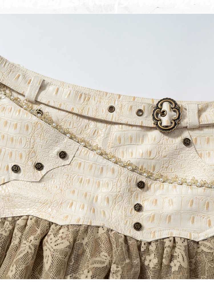 Heavy Work Irregular Piece Culottes【s0000014654】