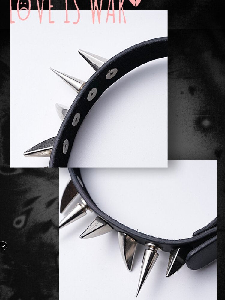 Rivet Collar Y2K Gothic Punk Collar【s0000018968】