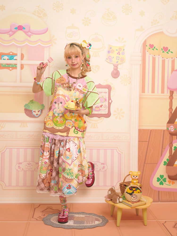 Patchwork Color Collision Neck T-Shirt【s0000013347】