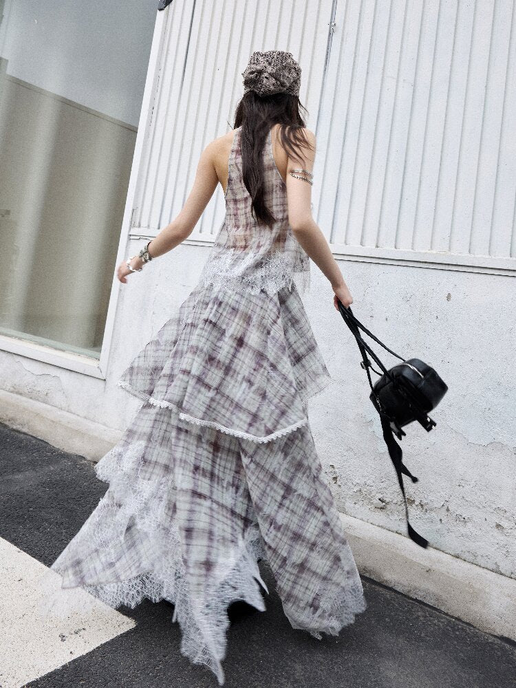 Romantic Irregular Lace Patchwork Dress【s0000016862】