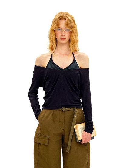Lightweight Fake Two Piece Top【s0000016121】