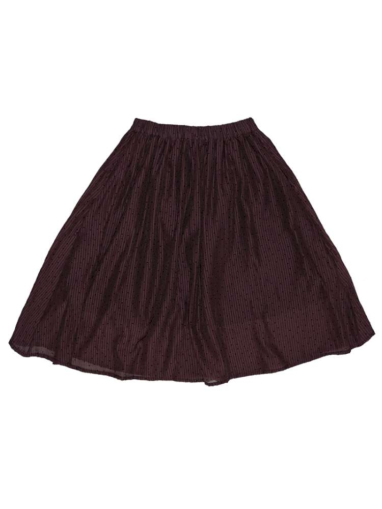 Button Vintage Polka Dot Chiffon Skirt【s0000014901】