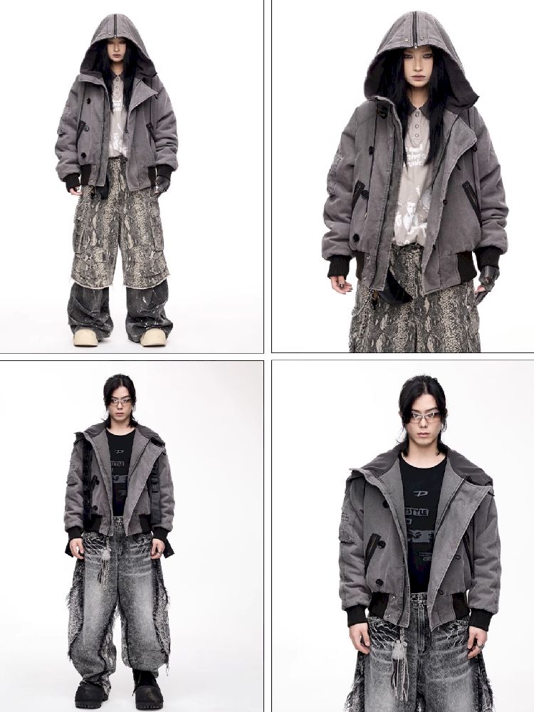 Flight Hooded Loose Jacket【s0000011361】