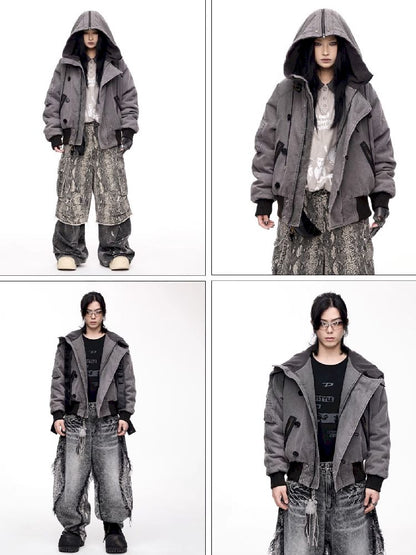 Flight Hooded Loose Jacket【s0000011361】