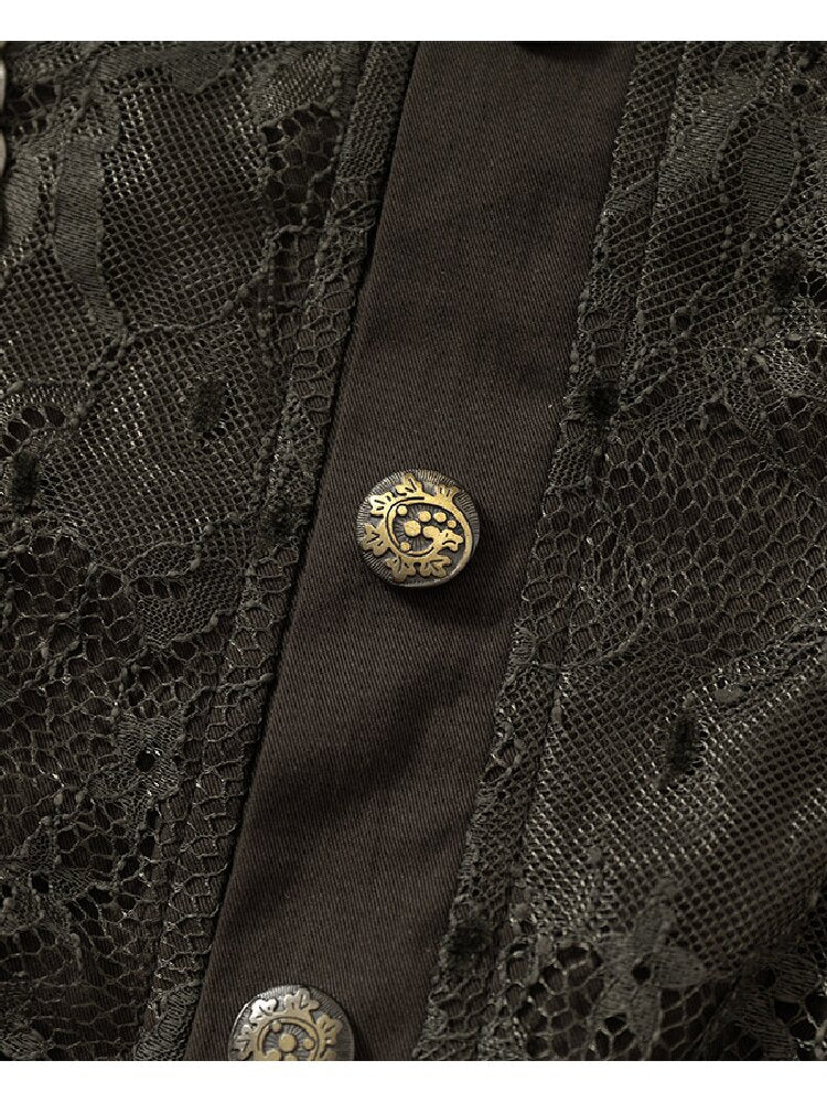 Medieval Heavy Work Lace Shirt【s0000017985】