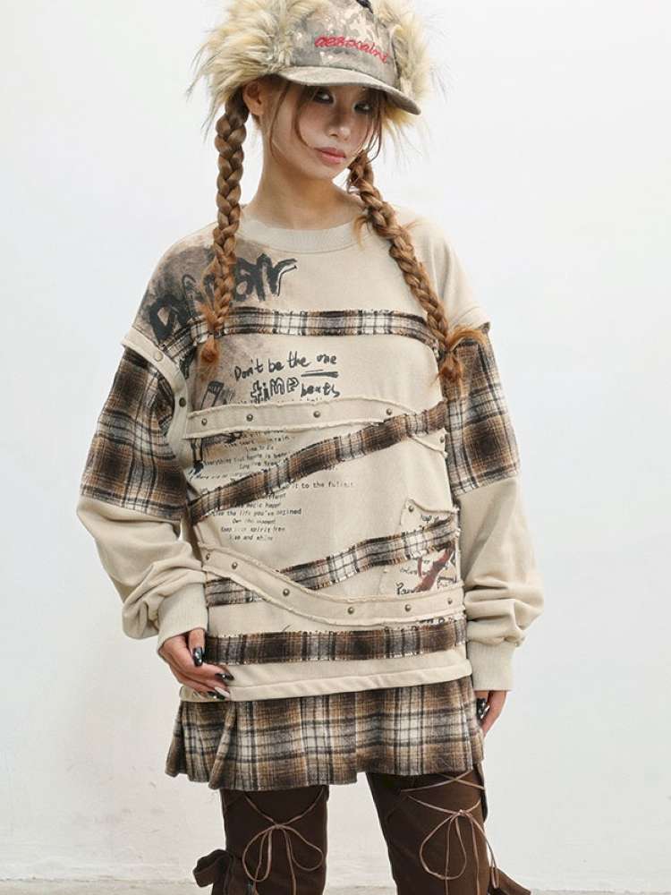 Wasteland Print Detachable Sweatshirt【s0000014831】