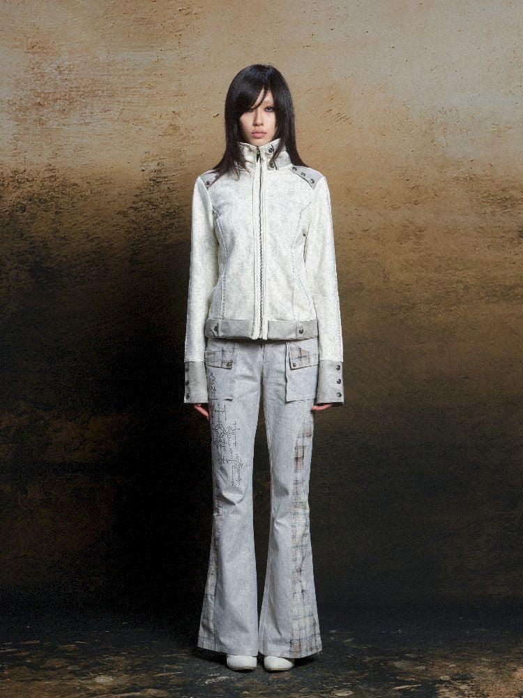 Double Waistband Drilling Decoration Pants【s0000011810】