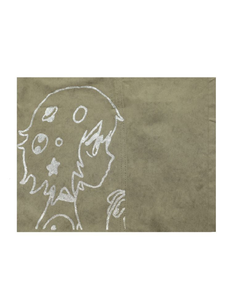 Stars Old Illustration Wide Leg Pants【s0000012202】